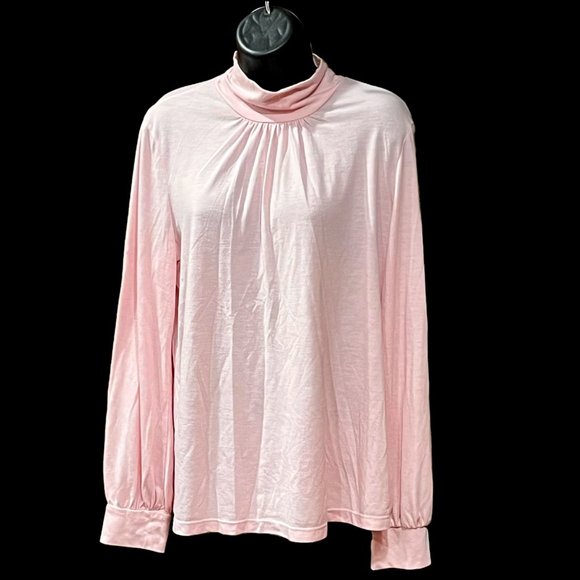 Cato Mock Turtleneck Gathered Top Size Large - Picture 1 of 7
